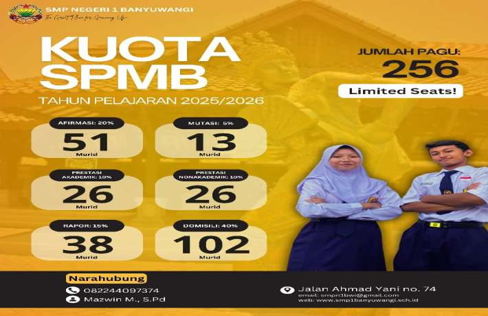 Limited Seats SMPN 1 Banyuwangi
