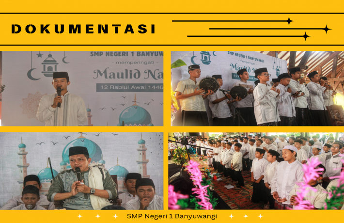 Meneladani Akhlak Rosululloh, Peringatan Maulid Nabi di SMPN 1 Banyuwangi