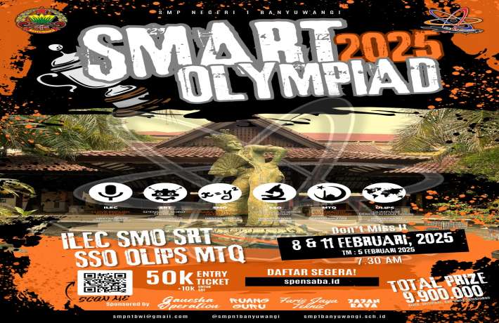 IKUTI DAN MERIAHKAN SMART OLYMPIAD 2025 SMP NEGERI 1 BANYUWANGI